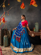Red & Blue Chaniya Choli